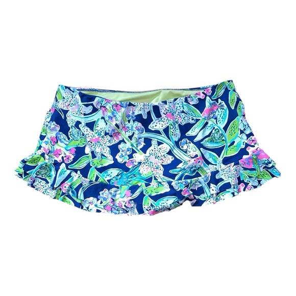 Lily Pulitzer Monaco hipster bikini bottom layered ruffle skort - Picture 3 of 5
